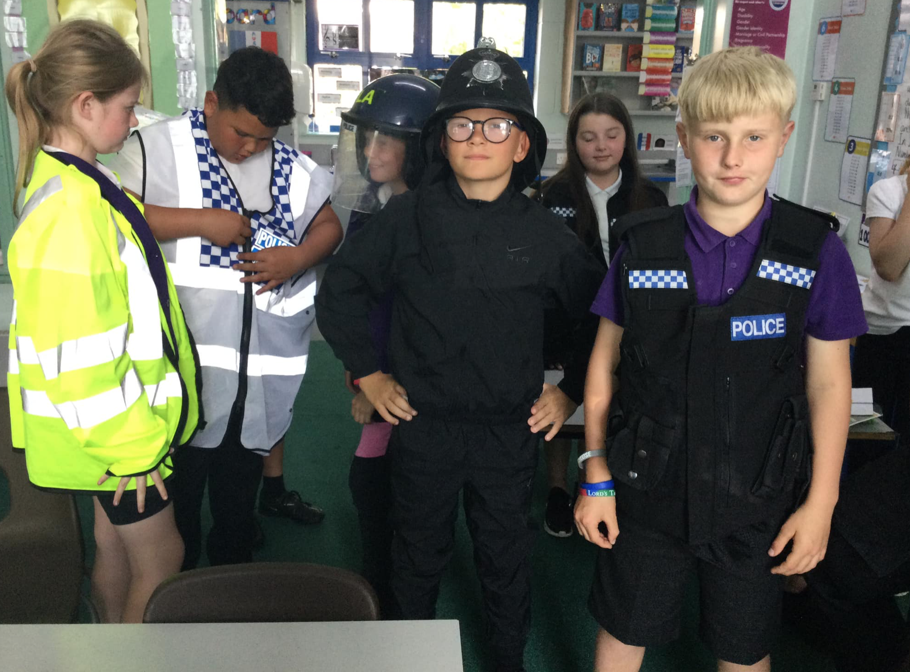Police Uniform at Blackhall primary